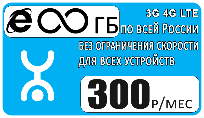 Комплект модем ZTE MF79U + сим карта Yota с безлимитным интернетом за 300р/мес