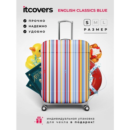 Чехол для чемодана itcovers, 40 л, размер S, голубой, красный