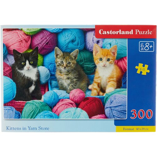 пазл castorland котята в мотках пряжи 1000 эл Пазл для детей Castorland 300 деталей: Котята в мотках пряжи