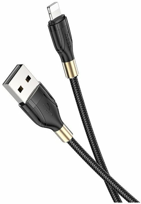 Дата-кабель Hoco U92 USB-Lightning (2.4 A) 1.2 м, черный