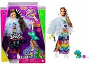 Кукла Barbie Экстра в радужном платье, 29 см, GYJ78