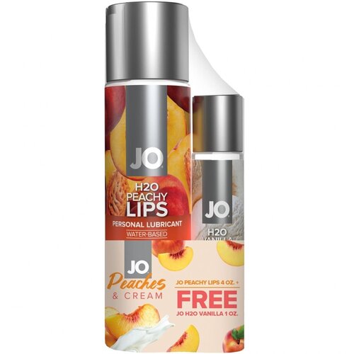 Подарочный набор из 2 лубрикантов JO Peaches Cream масло смазка jo h2o peachy lips 30 мл 1 шт