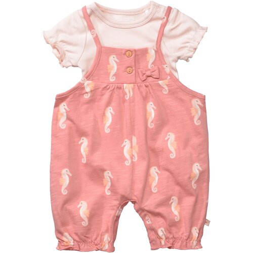 Комплект одежды  Staccato для девочек, боди и полукомбинезон, повседневный стиль, застежка под подгузник, размер 62, розовый
