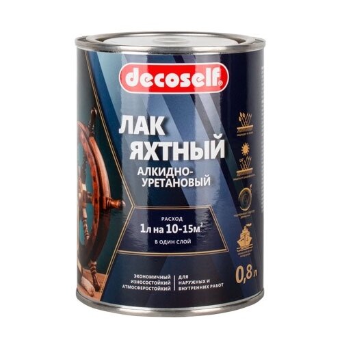 PUFAS Decoself Яхтный бесцветный, полуматовая, 0.8 кг, 0.8 л