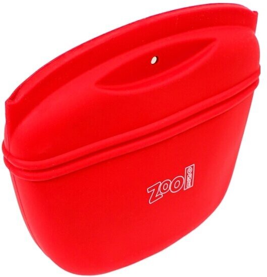 Сумочка для лакомств силиконовая с магнитным замком Zoo One для дрессировки собак, размер L (красная), 22009