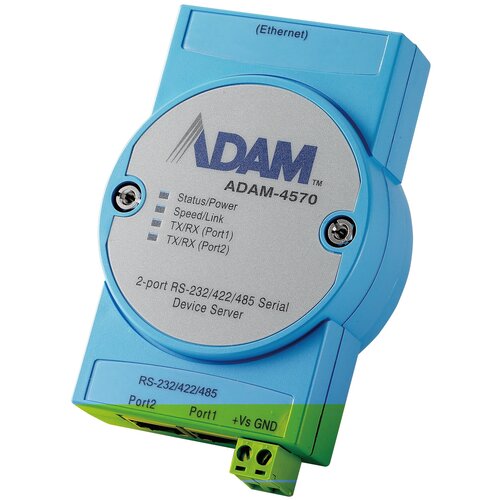 ADAM-4570-CE Шлюз передачи данных от 2 портов RS-232/422/485 (RJ48) в сеть Ethernet 10/100Base-T (RJ45) Advantech