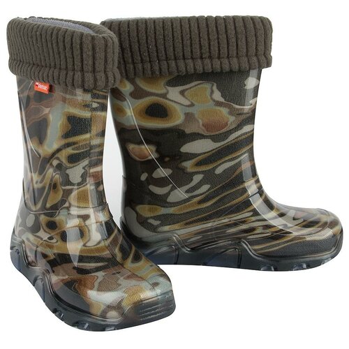 фото Резиновые сапоги demar размер 28/29, коричневый