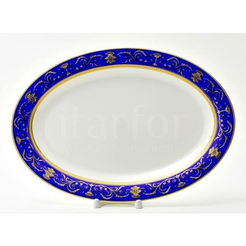Блюдо овальное Кобальт Империал