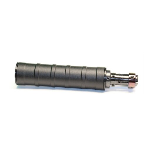 Саундмодератор стальной Глухарь на ствол 16 мм с креплением Клещ (для мощной пневматики)