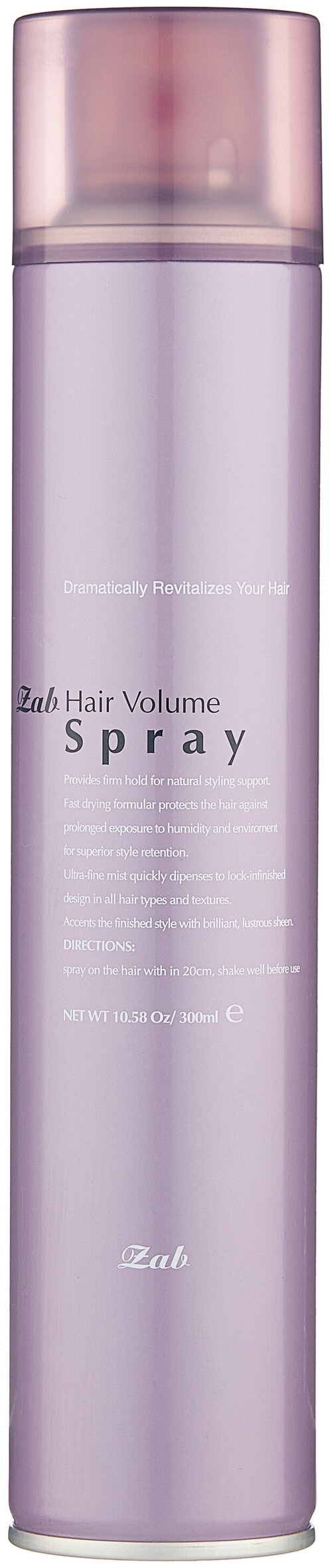 Zab Спрей для волос Hair volume, 320 г, 300 мл