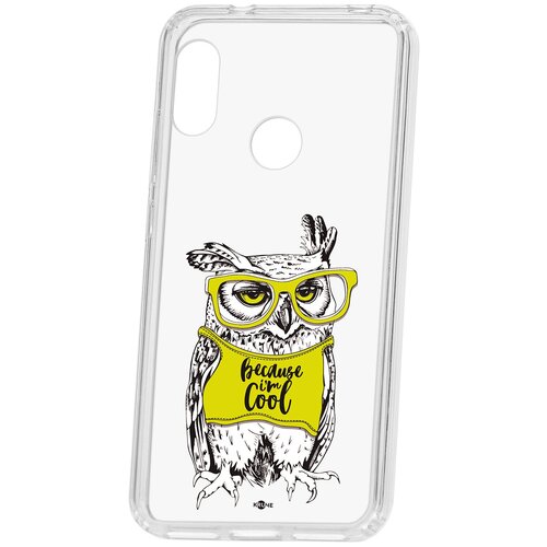 фото Чехол на huawei p20 kruche print сова в очках кruче