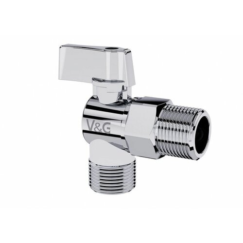 фото Кран шаровой для подключения сантехнических приборов 1/2" х 1/2" valogin vg-501101 v&g valogin