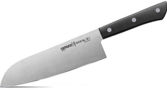 Нож кухонный Сантоку Samura HARAKIRI SHR-0095B 175 мм, коррозионно-стойкая сталь, ABS пластик