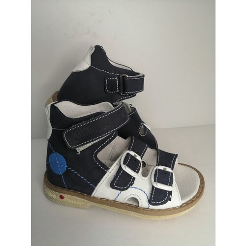 Сандалии Mini-Shoes, натуральная кожа, натуральный нубук, комплект 2 шт., размер 21, синий