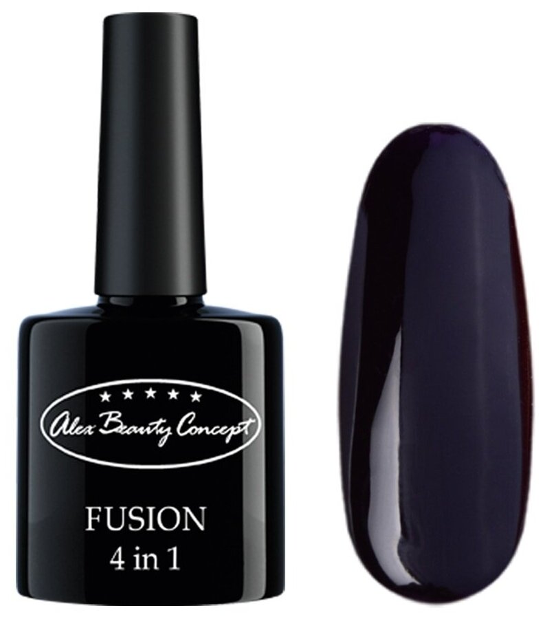 Alex Beauty Concept Гель-лак FUSION 4 IN 1 GEL, 7.5 мл, цвет черный 70038