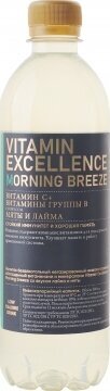 Vitamin Excellence Morning breeze co вкусом лайма и мяты 0,5л.*12шт. Витамин Экселанс