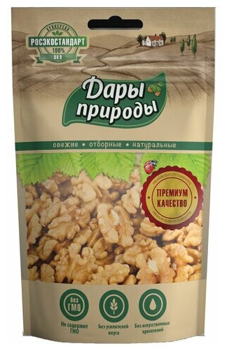 Орех грецкий дары природы, 110 г, пакет, 2070