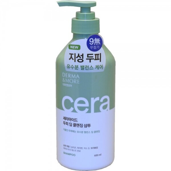Шампунь для волос Derma & More глубокое очищение 600мл Aekyung Industrial - фото №14