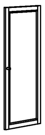 Дверца ИКЕА ОКСБЕРГ для стеллажа, коричневый ясеневый шпон - фотография № 2