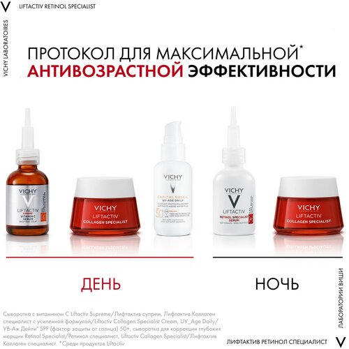 Vichy Liftactiv Specialist Retinol Сыворотка для коррекции глубоких морщин 30 мл 1 шт