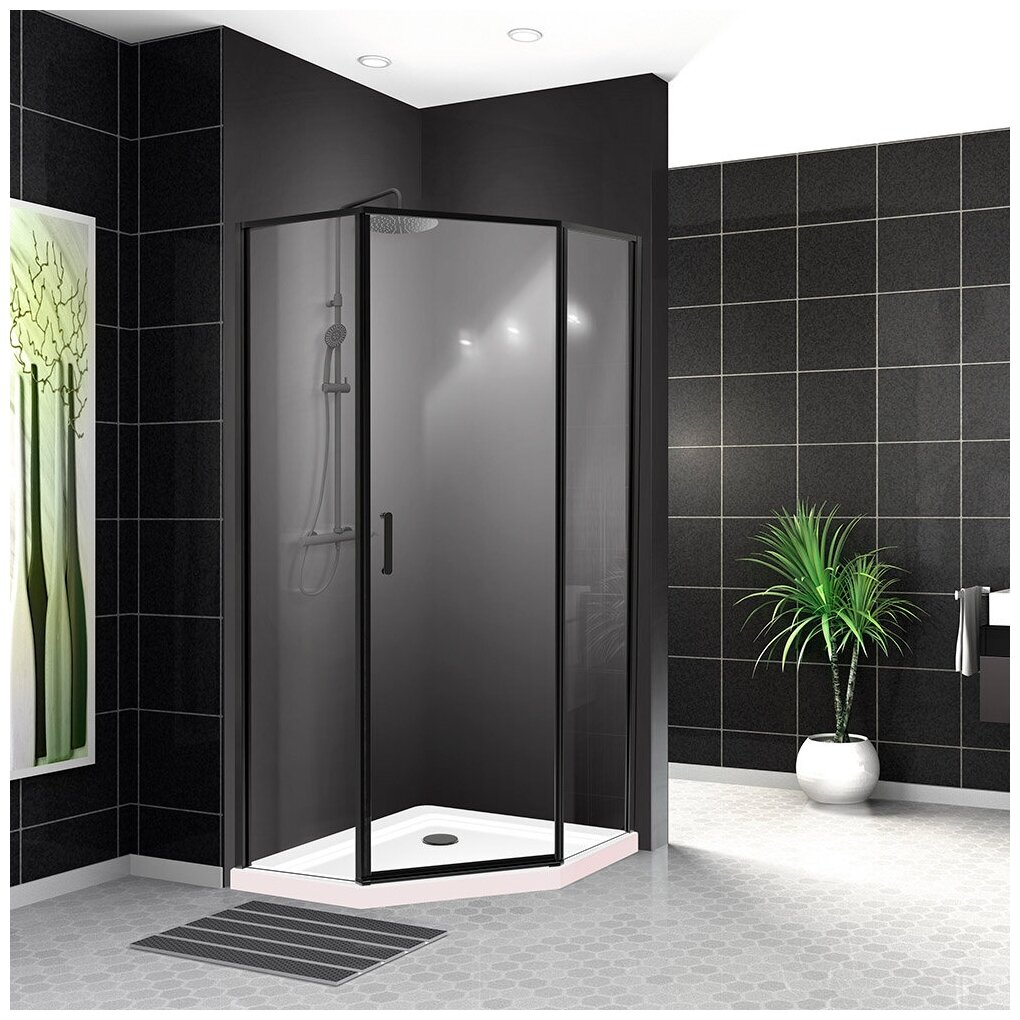 Душевой уголок BelBagno UNO-195-P-1-90-C-NERO