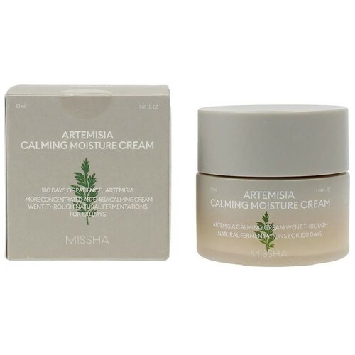 Ферментированный крем с экстрактом полыни Missha Time Revolution Artemisia Calming Moisture Cream, 50 мл