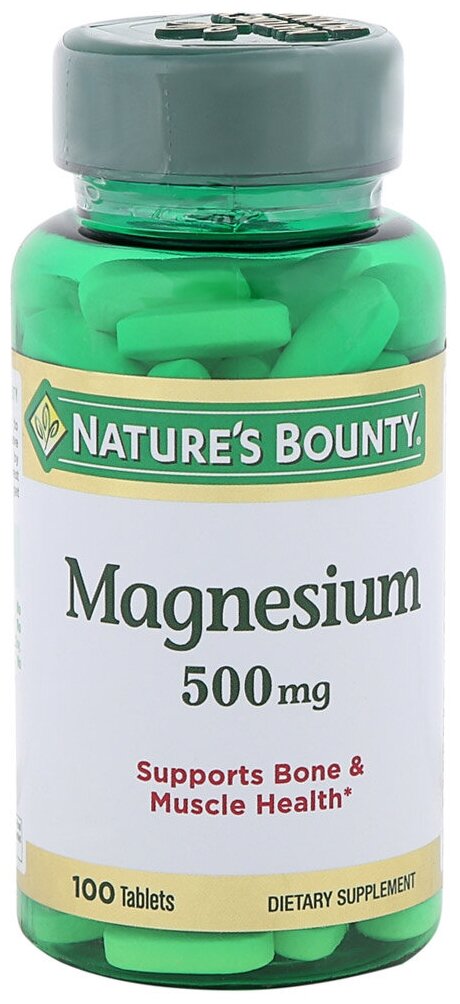 3023 Nature's Bounty Magnesium Магний 500 мг 100 табл.
