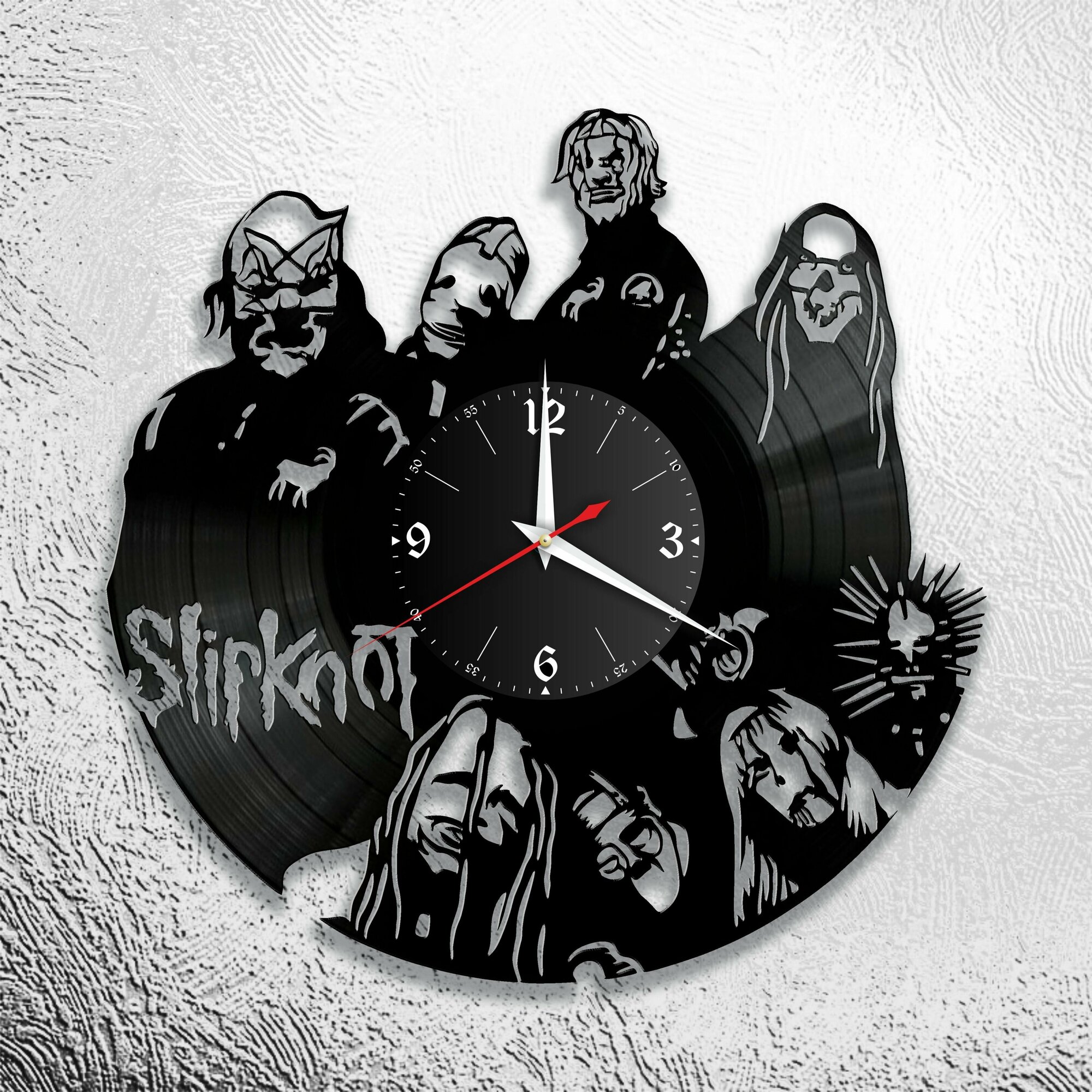 Настенные часы с группой Slipknot, Слипнот, Paul Gray, Mick Thomson, Corey Taylor