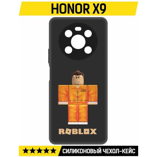 Чехол-накладка Krutoff Soft Case Roblox-Заключенный для Honor X9 черный брелок roblox заключенный