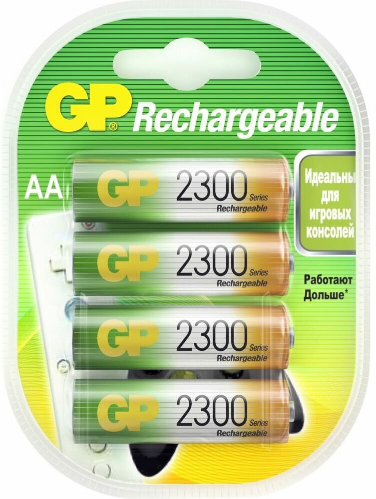 Аккумулятор GP 230AAHC-2CR4 2300mAh AA 4шт - фото №3