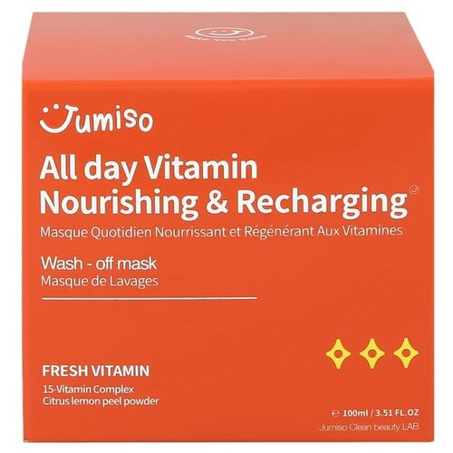 Jumiso All Day Vitamin Nourishing & Recharging Wash-Off Mask - Питательная витаминная маска, 100 мл