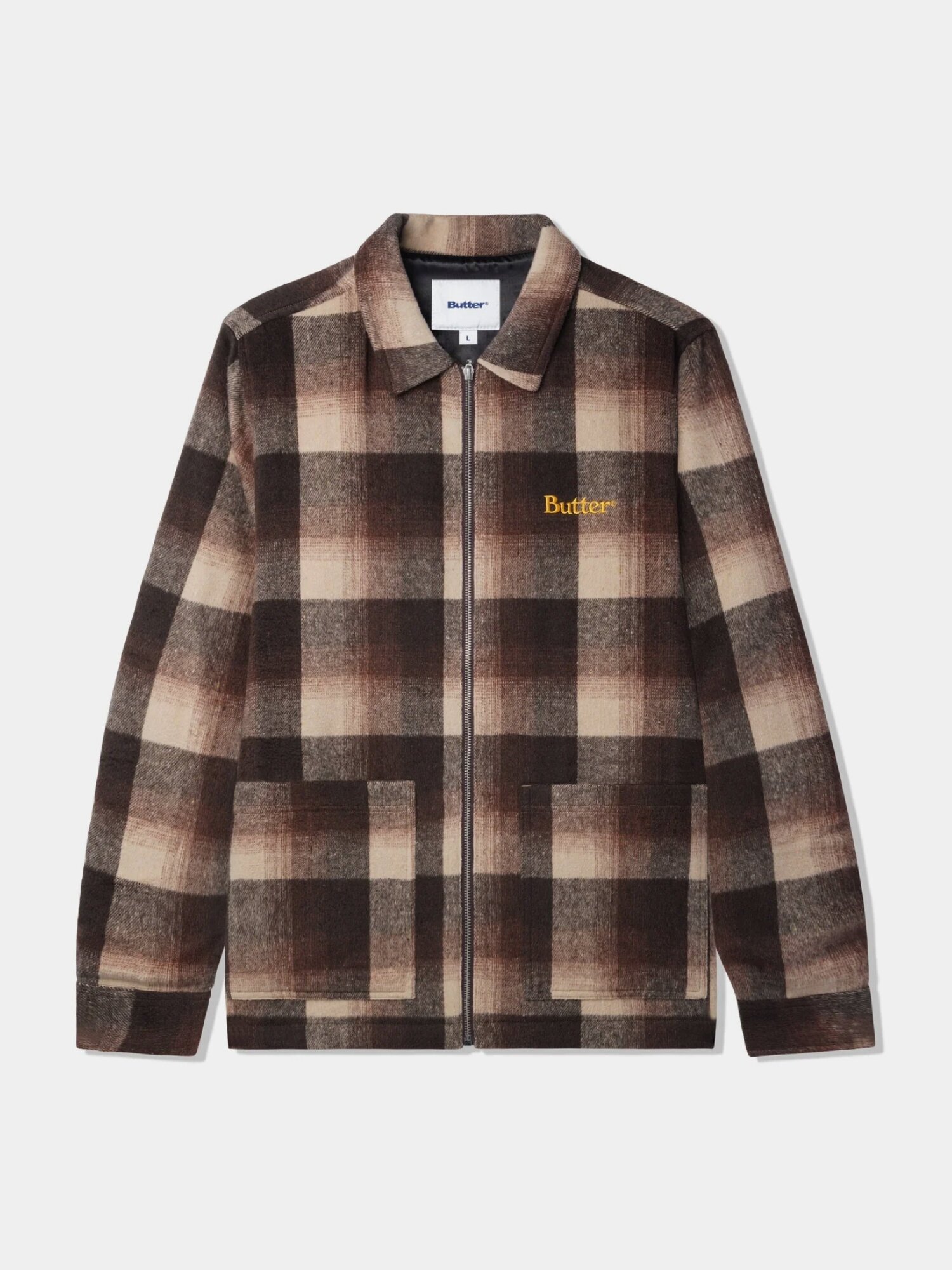 Куртка-рубашка Butter Goods Insulated Plaid Zip Thru