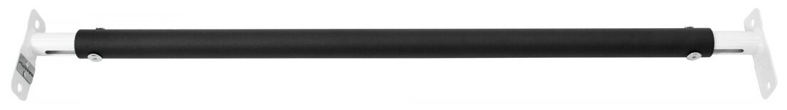 Турник распорный (700-950мм, Белый-Черный) в дверной проем (усиленная перекладина раздвижная, нагрузка до 250кг)