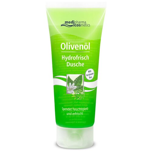Medipharma cosmetics Olivenol гель для душа Зеленый чай, 200мл крем для области вокруг глаз medipharma cosmetics olivenöl 15 мл