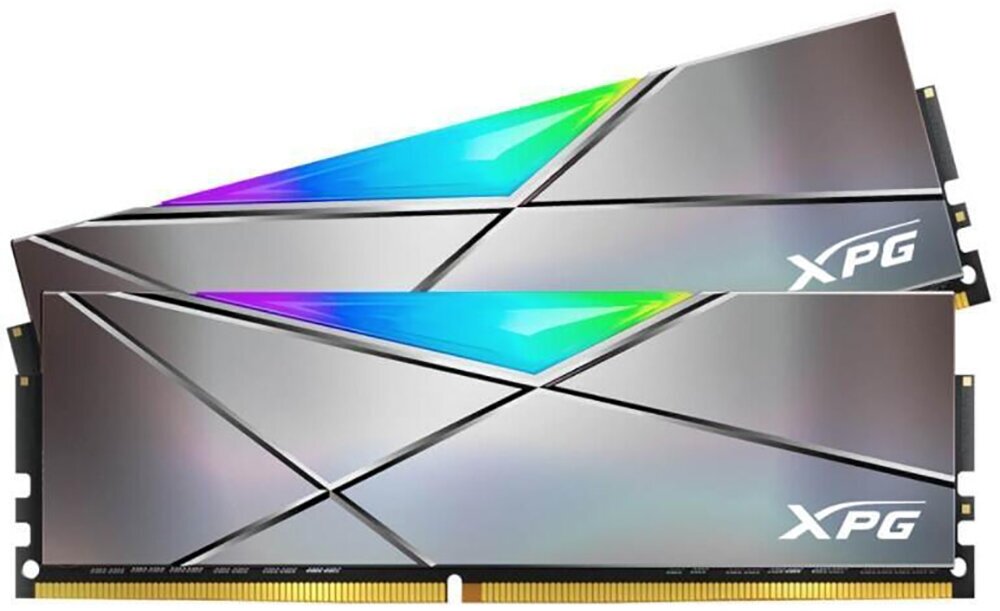 Модуль памяти 16GB ADATA DDR4 3600 DIMM XPG SPECTRIX D50 RGB Grey Gaming Memory (AX4U36008G18I-DT50)