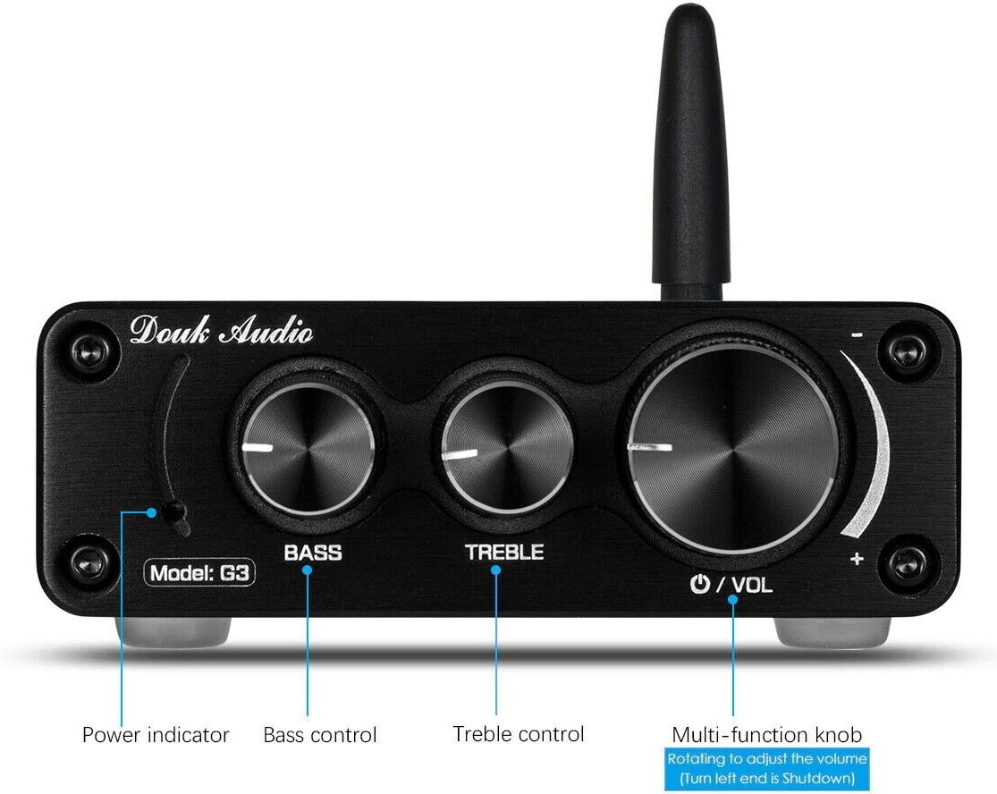 Bluetooth усилитель для колонок Douk Audio G3