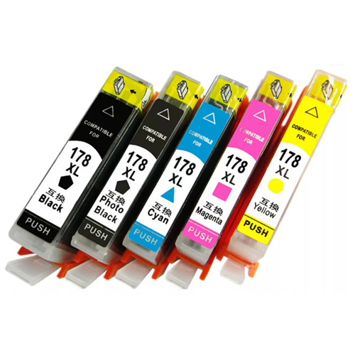 Картриджи для HP 178XL (комплект 5 цветов) yotat empty refillable 178xl ink cartridge for hp178 for hp deskjet 3070a 3520 officejet 4620 photosmart b109a b109n tb110a