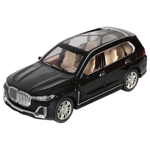 Машина инерционная MX 12949 BMW X7 свет и звук черный 1:24 металлическая машинка chimei model 1 32 bmw m8 manhart 16 см cm308 инерционная свет звук черный