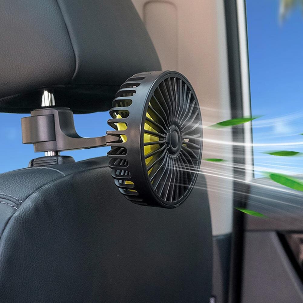Вентилятор автомобильный Rear Seat Fan F407 USB с ароматизатором 3 скорости - фотография № 2