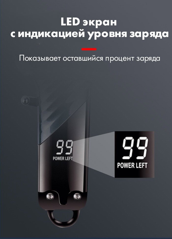 Беспроводной триммер мужской, машинка для стрижки волос для мужчин,бороды и усов/домашняя/уход за волосами/для дома/черный/подарок для мужа/мужчины - фотография № 3