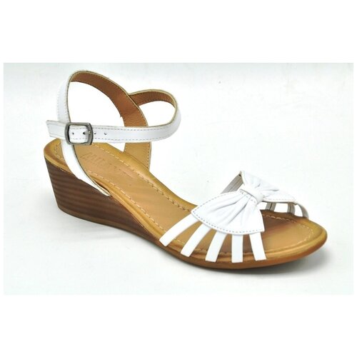 фото Босоножки женские летние milana 191340-1-1301 белый размер 38