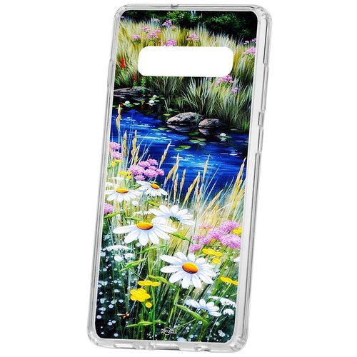 фото Чехол samsung s10 plus kruche print ромашки у ручья кruче