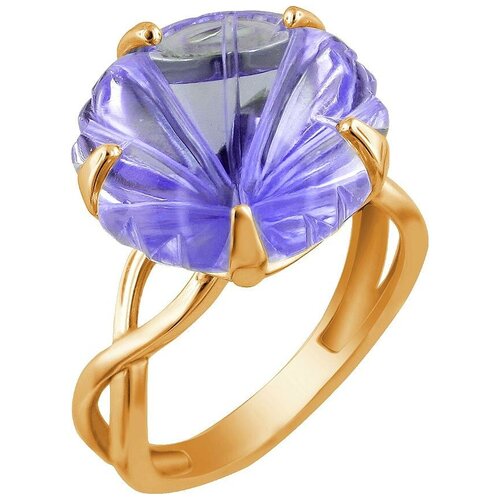 фото Эстет кольцо с 1 аметистом из красного золота 01к317916-2, размер 17