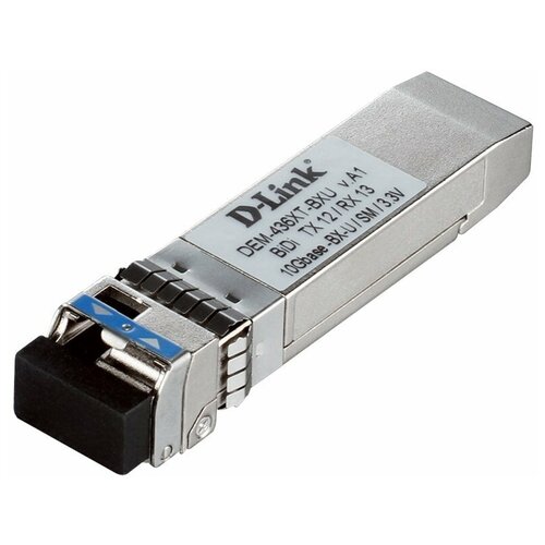 Трансивер D-Link WDM SFP+ с 1 портом 10GBase-LR (Tx:1270 нм, Rx:1330 нм) 436XT-BXU/40KM трансивер tp link 10gbase lr sfp lc transceiver spec 1310 nm single mode lc duplex connector up to 10 km distance