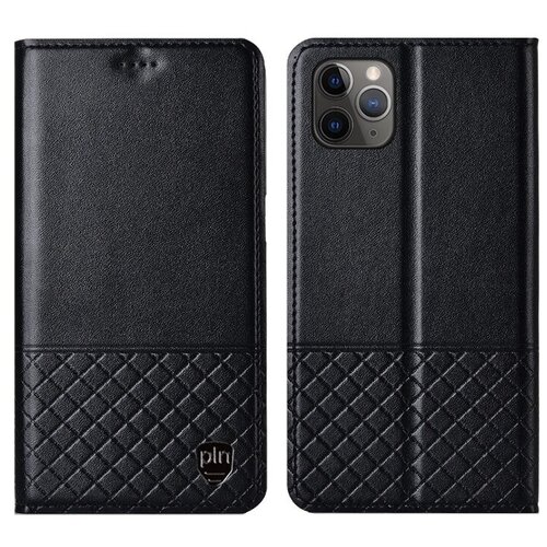 фото Чехол-книжка mypads premium для iphone 11 pro из качественной импортной натуральной кожи с элегантной стеганой прошивкой премиум-класса и магнитной крышкой черный