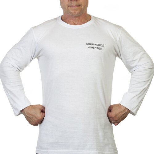 Лонгслив ВОЕНПРО, размер 44 (XS), белый мужская футболка хаки олива с длинным рукавом rus 44 xs