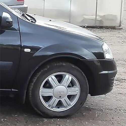 Крыло переднее правое в цвет кузова Лада Ларгус (2012-2021) 676 - Черная Жемчужина - Черный