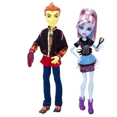 Monster High Mattel Набор кукол - Хит и Эбби В Классе, Монстр Хай