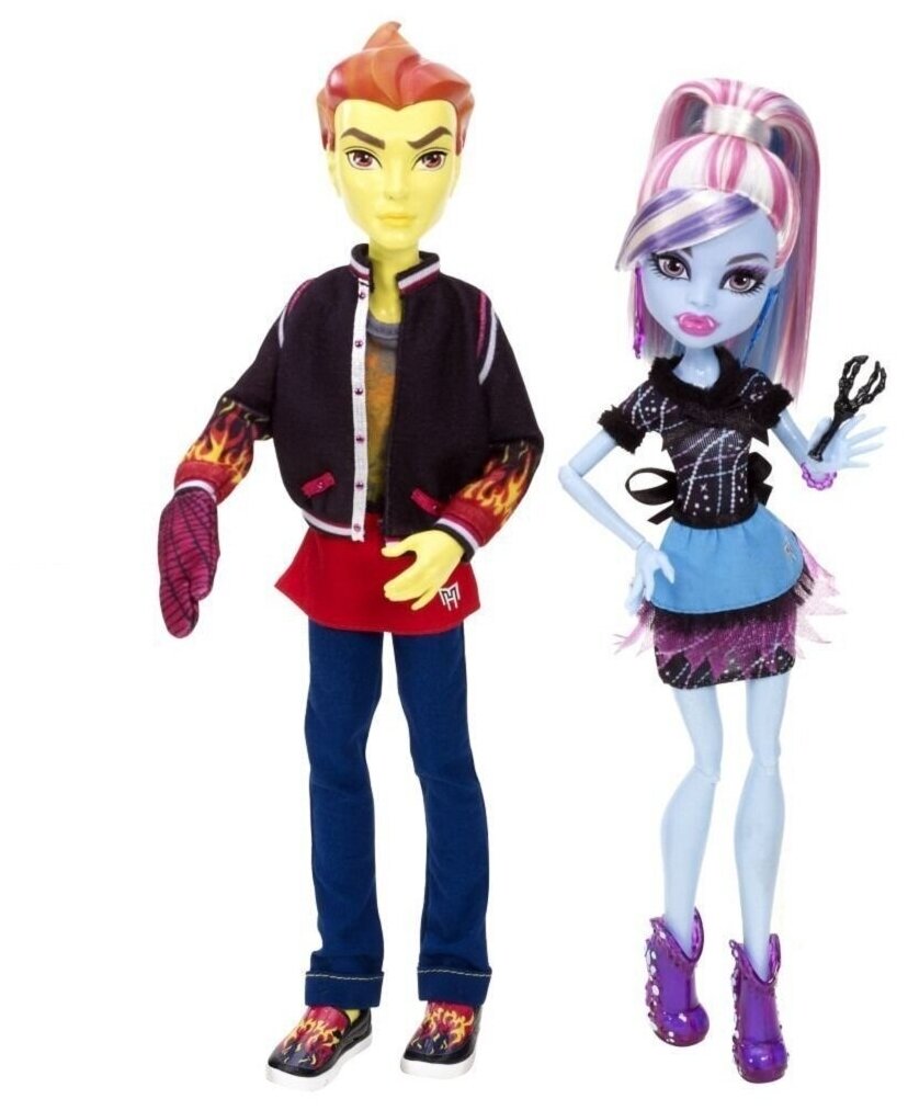 Monster High Mattel Набор кукол - Хит и Эбби В Классе, Монстр Хай