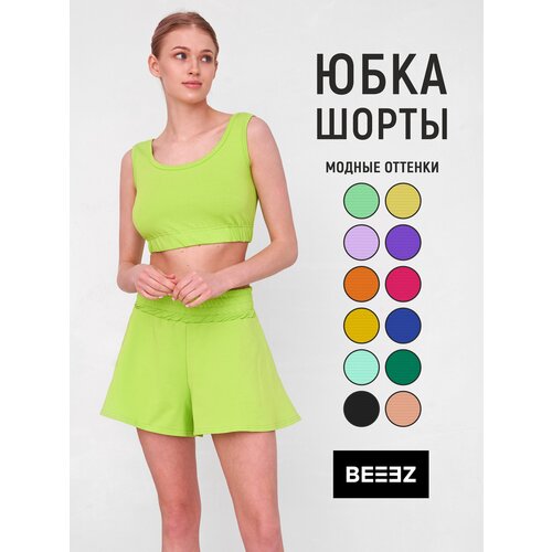 Юбка BEEEZ, мини, размер M, мультиколор